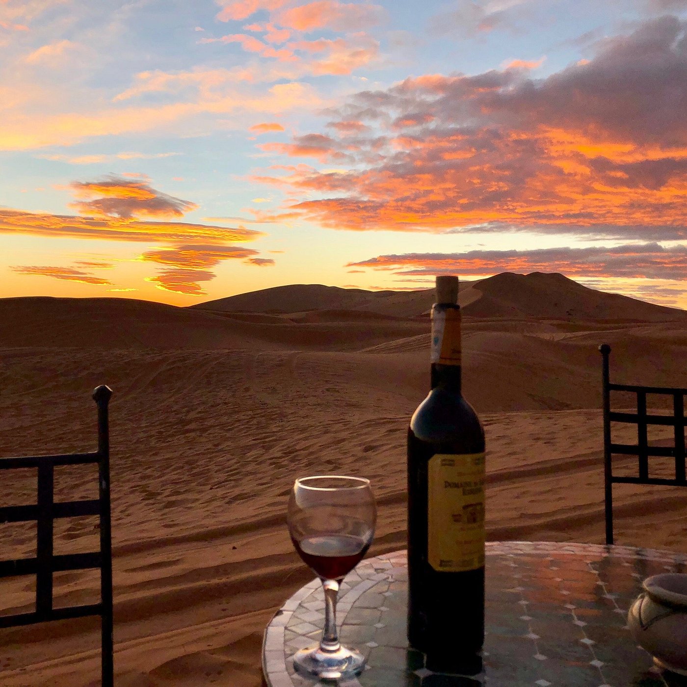 Atardecer en el campamento